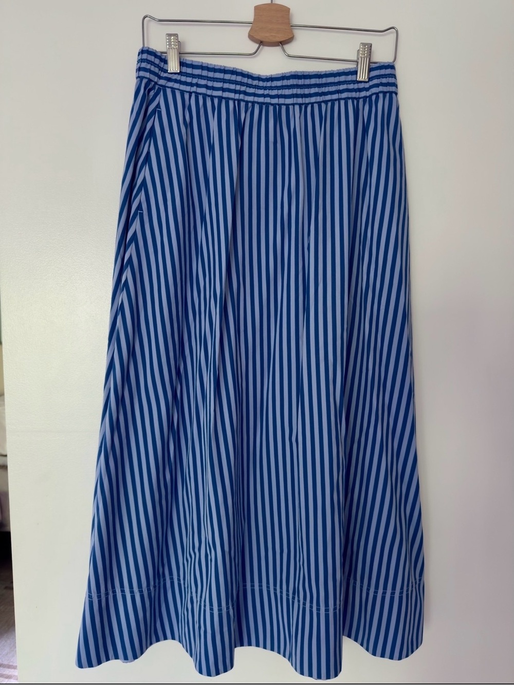Madewell -Blue Striped Women's Maxi Skirt